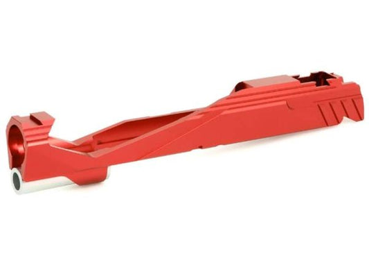 EDGE Tokyo Marui HI-CAPA 5.1 GBB エアソフト GBBスライド (カスタム 'GIGA'、アルミニウム / アルミ) - 赤