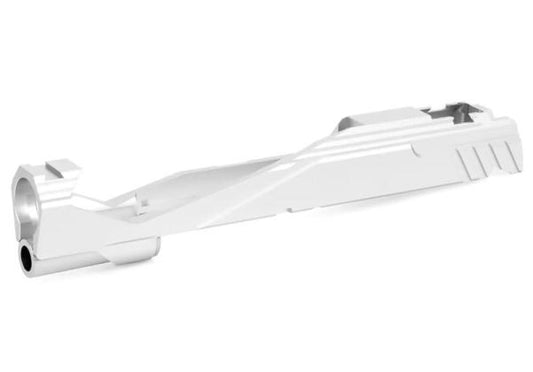 EDGE Tokyo Marui HI-CAPA 5.1 GBB エアソフト GBBスライド (カスタム 'GIGA'、アルミニウム / アルミ) - 銀(ぎん)