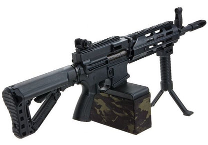 G&G CM16 LMG (コンバットマシン) ステルス エアガン AEG ライフル - ブラック