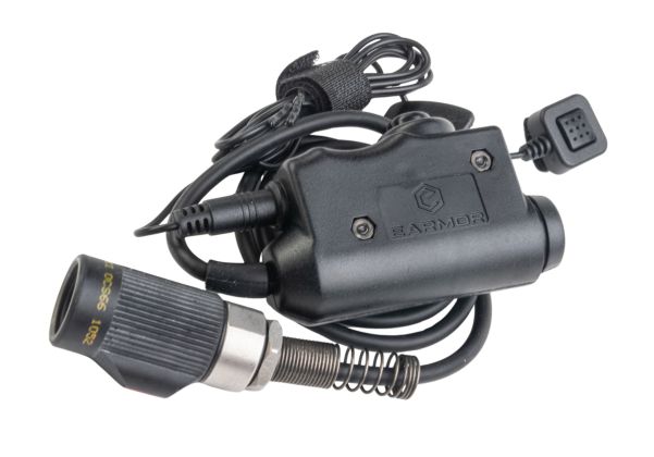 Earmor M52 プッシュトゥトーク（サムボタン付き）（TP-120）（Army用規格6ピンコネクタ）