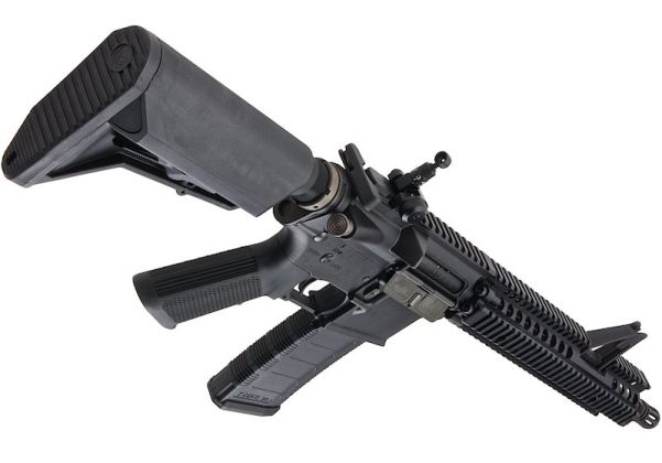 EMG コルトライセンス取得済み ダニエルディフェンス 12.25インチ M4A1 FSP エアソフト M4 AEG ライフル - ブラック (KING ARMS製)
