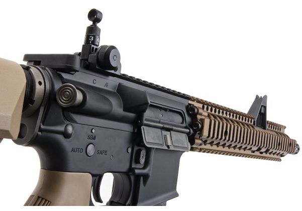 EMG コルトライセンス取得 ダニエルディフェンス 12.25インチ M4A1 FSP エアソフト M4 AEG ライフル - ちゃいろ (KING ARMS製)
