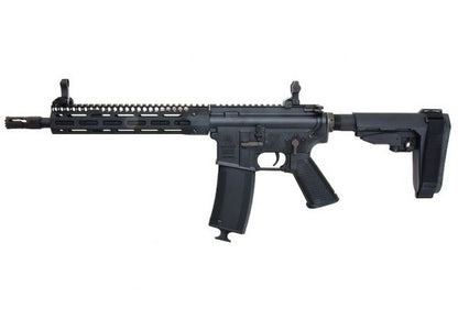 EMG TROY INDUSTRIES SOCC M4 AEG エアソフト ライフル (10.5 インチ RIS、ブラック、KING ARMS 製)