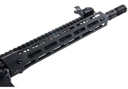 EMG TROY INDUSTRIES SOCC M4 AEG エアソフト ライフル (10.5 インチ RIS、ブラック、KING ARMS 製)