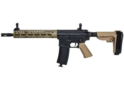 EMG TROY INDUSTRIES SOCC M4 AEG エアソフト ライフル (10.5 インチ RIS、DE、KING ARMS 製)