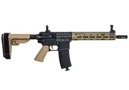 EMG TROY INDUSTRIES SOCC M4 AEG エアソフト ライフル (10.5 インチ RIS、DE、KING ARMS 製)