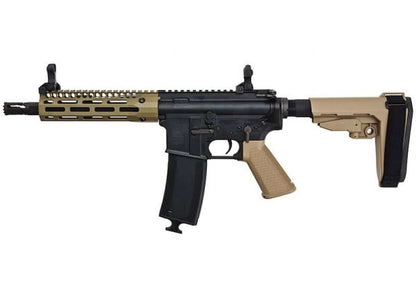 EMG TROY INDUSTRIES SOCC M4 AEG エアソフト ライフル (7.6 インチ RIS、DE、KING ARMS 製)