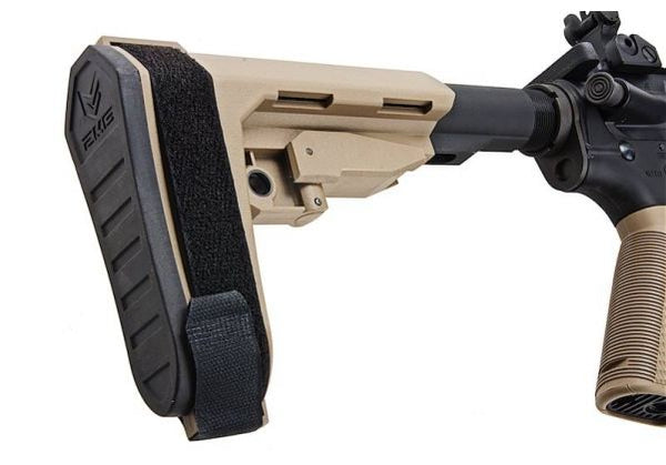 EMG TROY INDUSTRIES SOCC M4 AEG エアソフト ライフル (7.6 インチ RIS、DE、KING ARMS 製 –  AIRSOFT GOGO