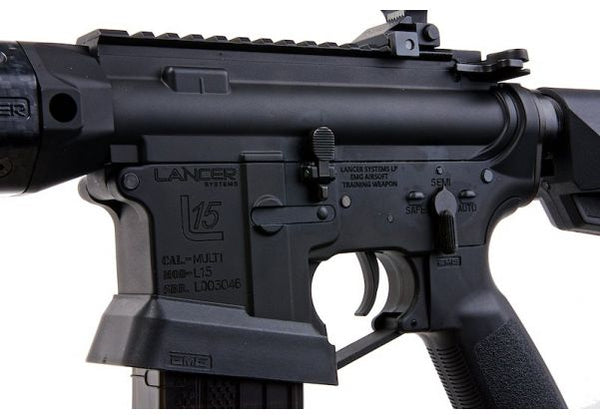 EMG ランサー システムズ ライセンス L15 ディフェンス AEG エアソフト ライフル (フェイク カーボン ハンドガード /15 イ –  AIRSOFT GOGO