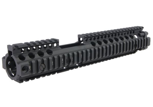 EMGライセンスCNCアルミニウム / アルミDaniel Defense 12.5インチM4A1 RIS II（FSP）エアソフトハンドガード - ブラック