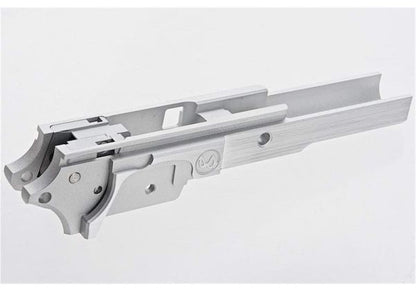 Airsoft Masterpiece フレーム (アルミニウム / アルミ アドバンス - インフィニティ) Tokyo Marui ハイキャパ GBB ピストル用  - 銀(ぎん)