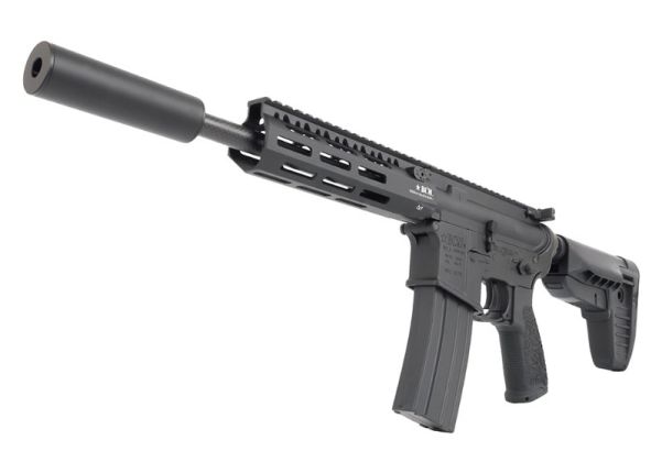 First Factory カーボンアウターバレル（長さ9インチ、14mm逆スクリュー、ブラック）