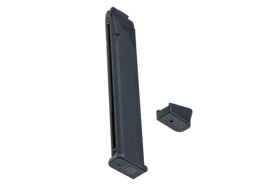 Guarder 軽量マガジンキット (50発拡張) Tokyo Marui モデル17 (Gen 3/Gen 4)/18C/19/22/26/34 GBB用 - BK