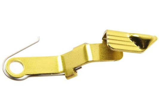 Guarder Tokyo Marui G19 Gen 3 / G17 Gen 4 GBB エクステンデッドGBBスライドストップ（金(きん)）
