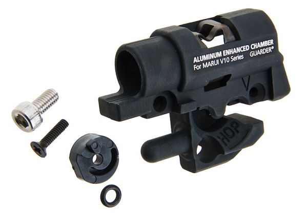 Guarder 強化ホップアップチャンバーセット Tokyo Marui V10 GBB エアソフトガン用 - ブラック
