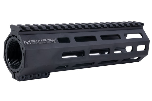 PTS グリフィン アーマメント SR-リジッド M-LOK ハンドガード M4 AEG / GBB / PTW ライフル用 (7.5 インチ、アルミニウム / アルミ、ブラック)