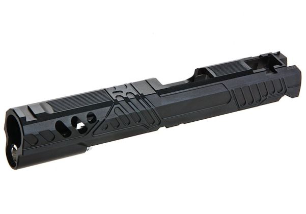 Gunsmith Bros HI Capa 5.1 GBBスライド (タイプ192) - ブラック、アルミニウム / アルミ
