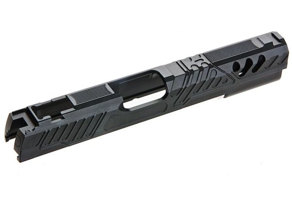 Gunsmith Bros HI Capa 5.1 GBBスライド (タイプ192) - ブラック、アルミニウム / アルミ
