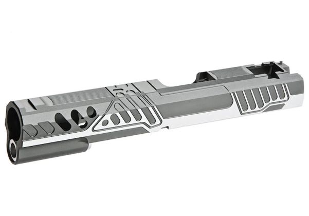 Gunsmith Bros HI Capa 5.1 GBBスライド (タイプ192) - グレー、アルミニウム / アルミ
