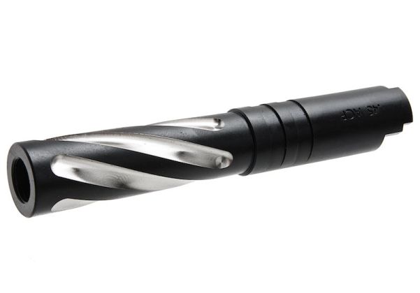 GK Tactical Tokyo Marui ハイキャパ 4.3 GBB エアソフトガン アウターバレル (トルネード、ステンレススチール) - ブラック