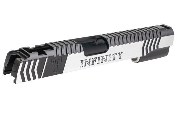 Gunsmith Bros インフィニティレンジャーズ Tokyo Marui ハイキャパ GBB ピストル用 シングルGBBスライド - ブラック 2トーン
