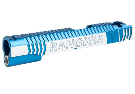 Gunsmith Bros インフィニティレンジャーズ Tokyo Marui ハイキャパ GBB ピストル用 シングルGBBスライド - ブルー 2トーン
