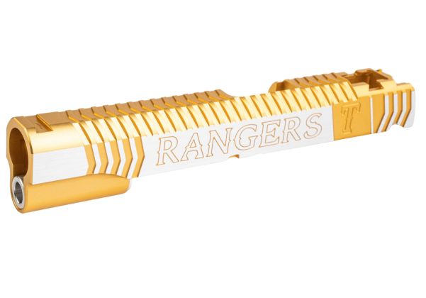 Gunsmith Bros インフィニティレンジャーズ Tokyo Marui ハイキャパ GBB ピストル用 シングルGBBスライド - 金(きん) 2トーン