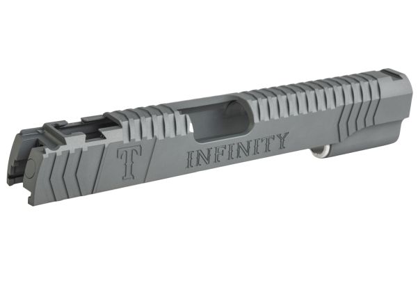 Gunsmith Bros インフィニティレンジャーズ Tokyo Marui ハイキャパ GBB ピストル用 シングルGBBスライド - グレー