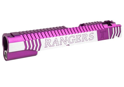 Gunsmith Bros インフィニティレンジャーズ Tokyo Marui ハイキャパ GBB ピストル用 シングルGBBスライド - 紫 2トーン