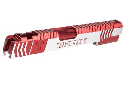 Gunsmith Bros インフィニティレンジャーズ Tokyo Marui ハイキャパ GBB ピストル用 シングルGBBスライド - 赤 2トーン