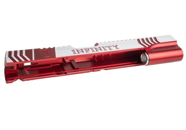 Gunsmith Bros インフィニティレンジャーズ Tokyo Marui ハイキャパ GBB ピストル用 シングルGBBスライド - 赤 2トーン