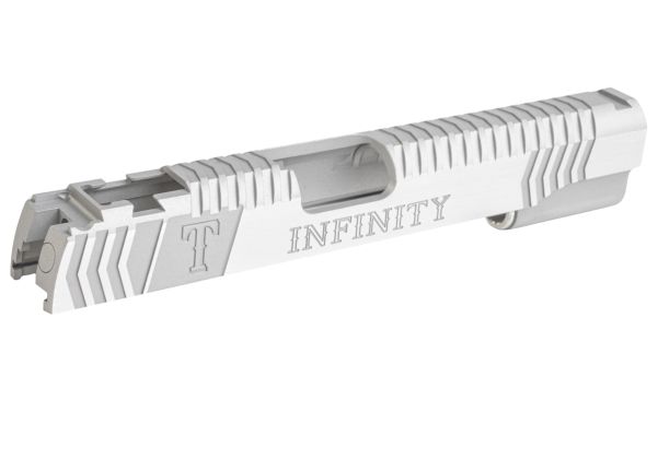 Gunsmith Bros インフィニティレンジャーズ Tokyo Marui ハイキャパ GBB ピストル用 シングルGBBスライド - 銀(ぎん)