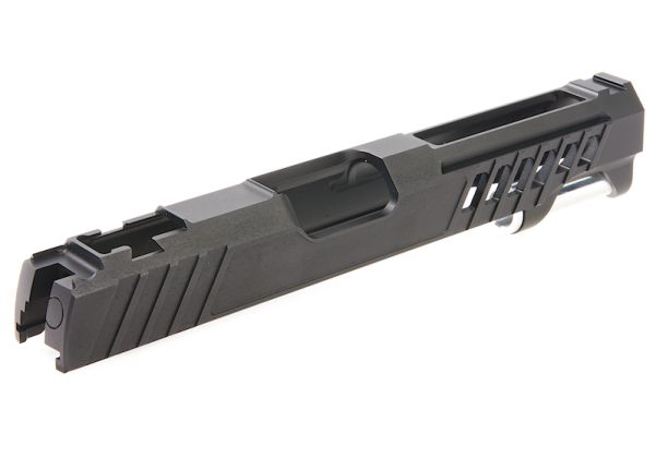 Gunsmith Bros Design製 ウルトラライト / 軽量(けいりょう)シングルGBBスライド  Tokyo Marui ハイキャパ GBBシリーズ用 - ブラック