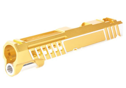 Gunsmith Brosデザイン ウルトラライト / 軽量(けいりょう)シングルGBBスライド Tokyo Marui ハイキャパ GBBシリーズ用  - 金(きん)ツートーン