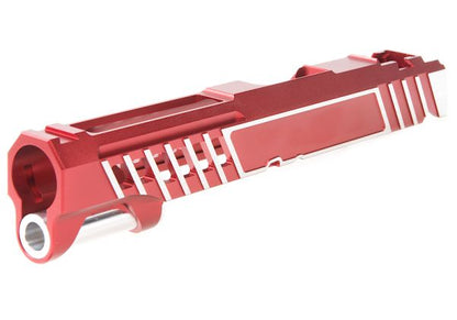 Gunsmith Brosデザイン ウルトラライト / 軽量(けいりょう)シングルGBBスライド Tokyo Marui ハイキャパ GBBシリーズ用  - 赤2トーン