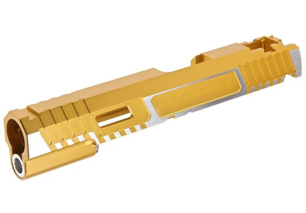 Gunsmith Bros TTI シングルGBBスライド Tokyo Marui ハイキャパ GBB ピストル用 - 金(きん) 2トーン