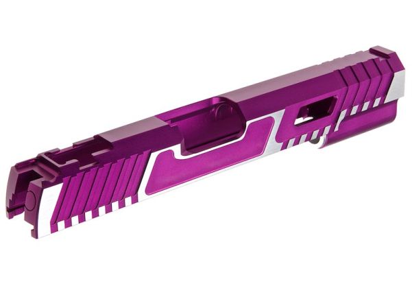Gunsmith Bros TTI シングルGBBスライド  Tokyo Marui ハイキャパ GBB ピストル用- 紫 2トーン