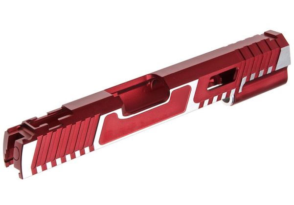 Gunsmith Bros TTI製 シングルGBBスライド Tokyo Marui ハイキャパ GBBピストル用 - 赤2トーン
