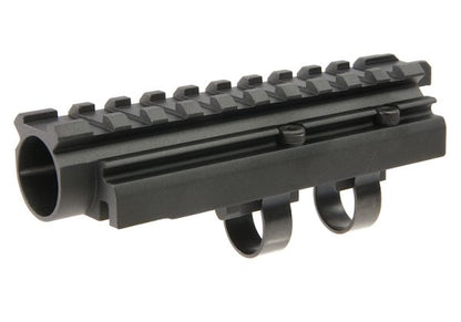 Hephaestus AKS74U / AKMSU レイル付きガスチューブ（エアソフトガン AEG / GBB用、タイプIIIハードコートアルマイト）