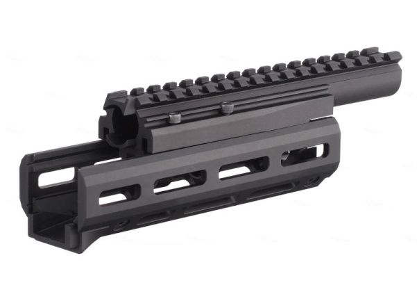 Hephaestus  Tokyo Marui AK GBBR ハンドGuarderセット (6.5インチ M-Lok) レイル付きガスチューブ (タイプIII ハードコートアルマイト処理)
