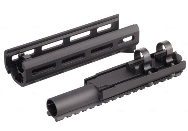 Hephaestus  Tokyo Marui AK GBBR ハンドGuarderセット (6.5インチ M-Lok) レイル付きガスチューブ (タイプIII ハードコートアルマイト処理)
