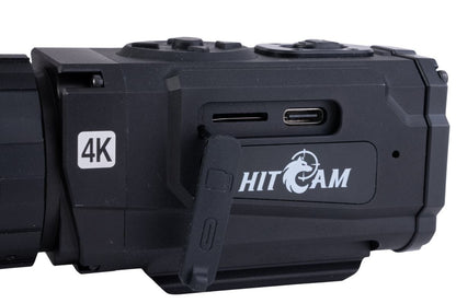 RUNCAM HITCAM 4K アクション スコープ カメラ (10 倍光学ズーム付き) (ゴム製接眼レンズと照明装置付きカメラ)