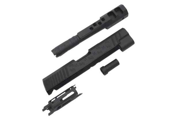 Hypertek Hi Capa 3Dプリント SVスタイル オープン 4.3インチ ハイブリッドGBBスライドセット - BK