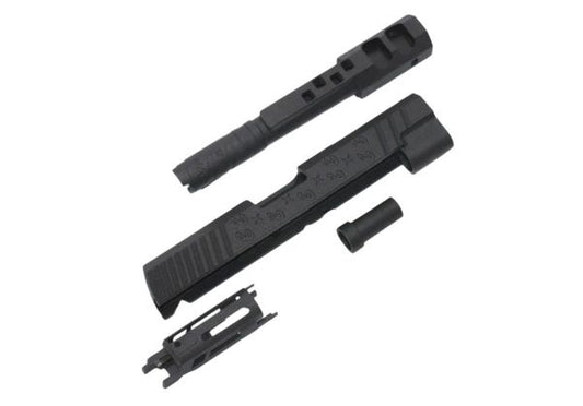 Hypertek Hi Capa 3Dプリント SVスタイル オープン 4.3インチ ハイブリッドGBBスライドセット - BK