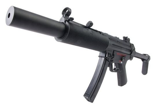ICS MP5 SD6 CES 伸縮式ストック付き電動エアソフトライフル - ブラック
