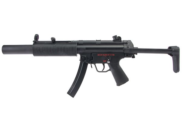 ICS MP5 SD6 CES 伸縮式ストック付き電動エアソフトライフル - ブラック
