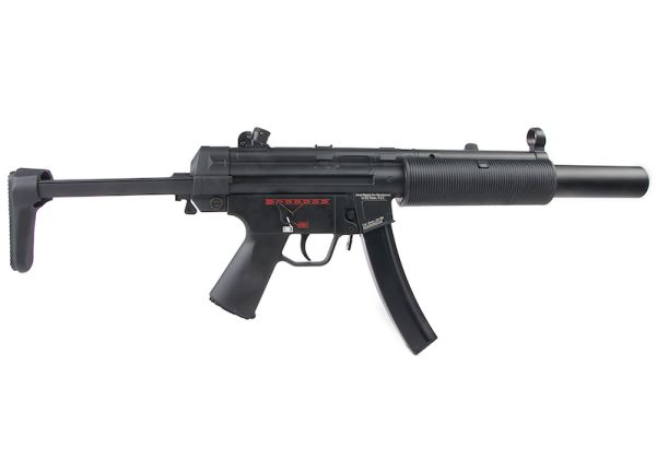 ICS MP5 SD6 CES 伸縮式ストック付き電動エアソフトライフル - ブラック
