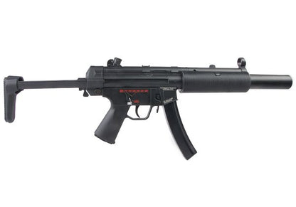 ICS MP5 SD6 CES 伸縮式ストック付き電動エアソフトライフル - ブラック
