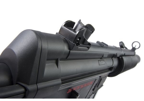 ICS MP5 SD6 CES 伸縮式ストック付き電動エアソフトライフル - ブラック
