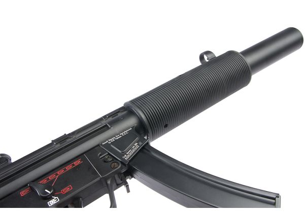 ICS MP5 SD6 CES 伸縮式ストック付き電動エアソフトライフル - ブラック
